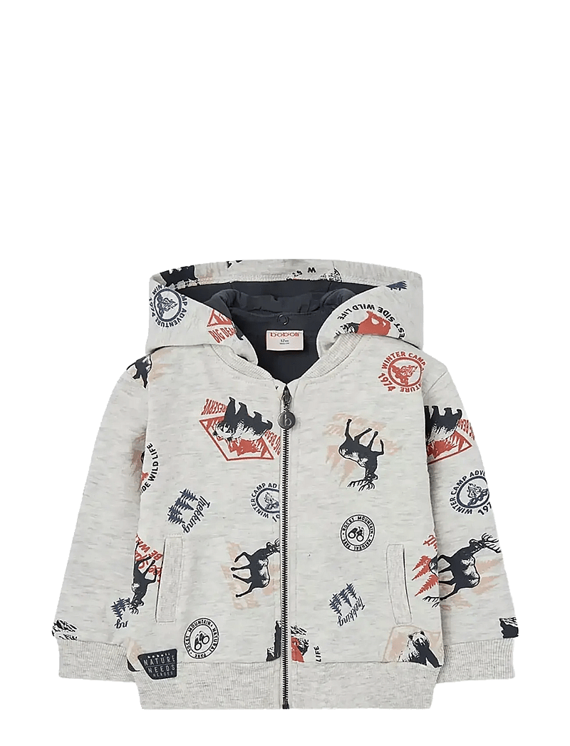 Boboli - Fleece jacket printed - kapuutsiga dressipluusid - print - 0