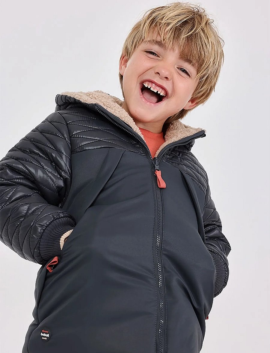 Boboli - Reversible parka - talvejoped - anthracite - 4