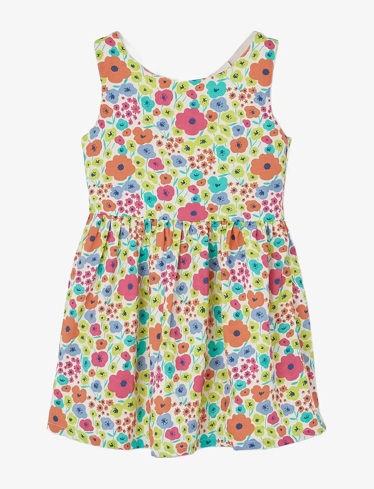 Boboli - Satin dress floral for girl -BCI - Ärmlösa babyklänningar - print - 1