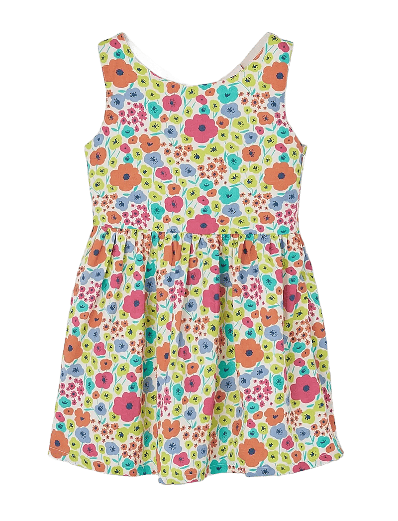 Boboli - Satin dress floral for girl -BCI - Ärmlösa babyklänningar - print - 1