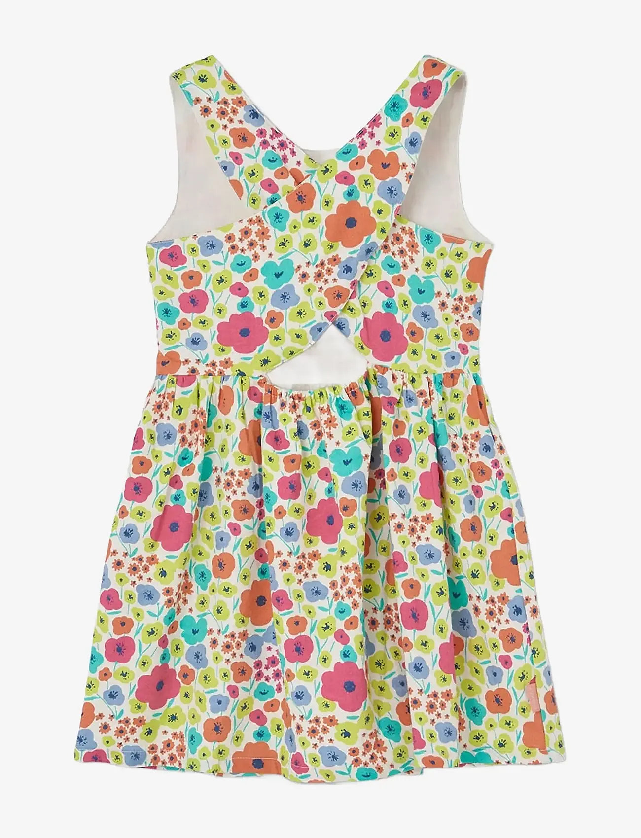 Boboli - Satin dress floral for girl -BCI - Ärmlösa babyklänningar - print - 2