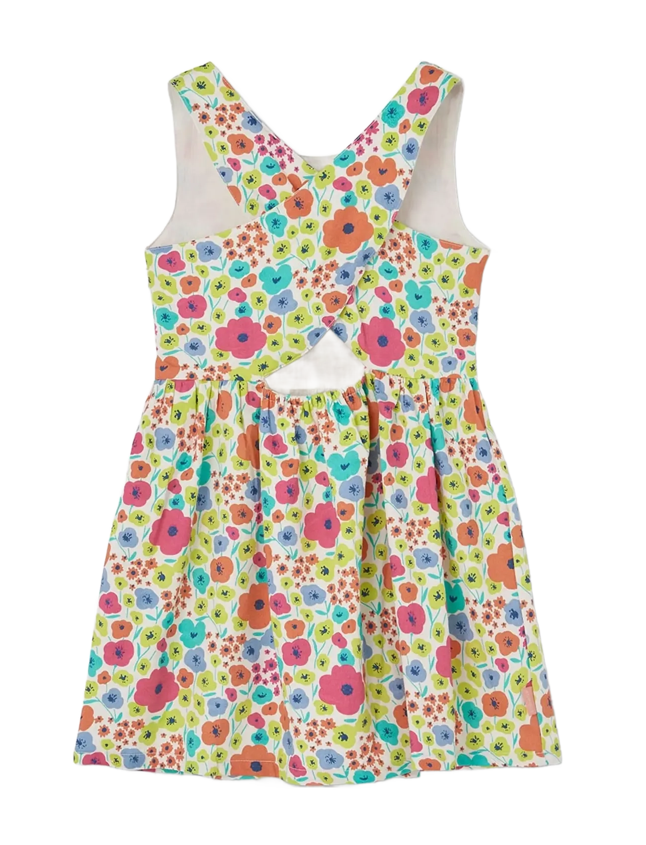 Boboli - Satin dress floral for girl -BCI - Ärmellose babykleider - print - 2