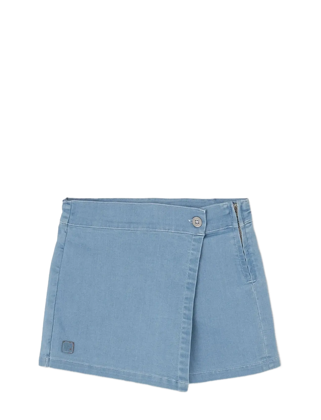 Boboli Knitted Pant Skirt Denim For Girl -Bci, 104, Blue, Underdele > Shorts, Børn