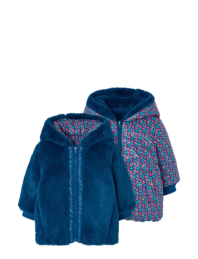 Reversible Technical Fabric Parka For Girl - Parkas