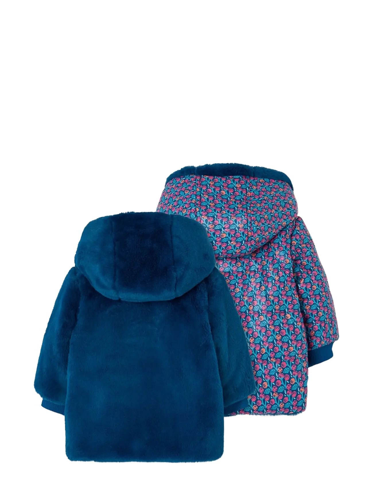 Boboli - Reversible technical fabric parka for girl - canard - 1