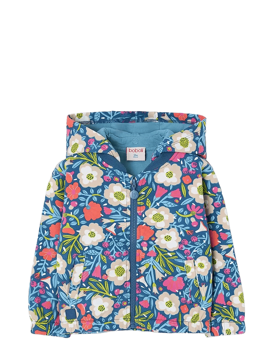 Boboli - Fleece jacket floral for girl -BCI - kapuzenpullover - print - 0
