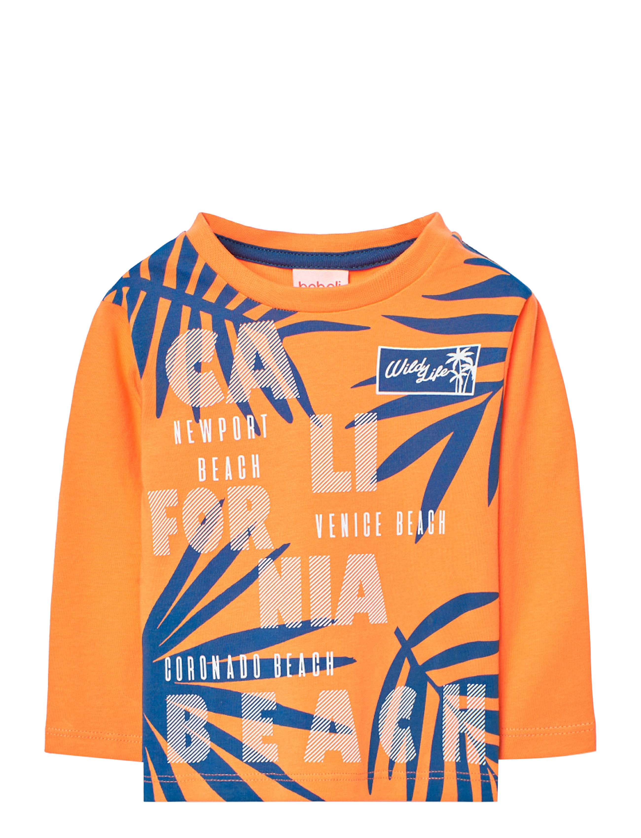 Boboli Knit T-Shirt, 116, Orange, T-Shirts > Langærmede T-shirts, Børn