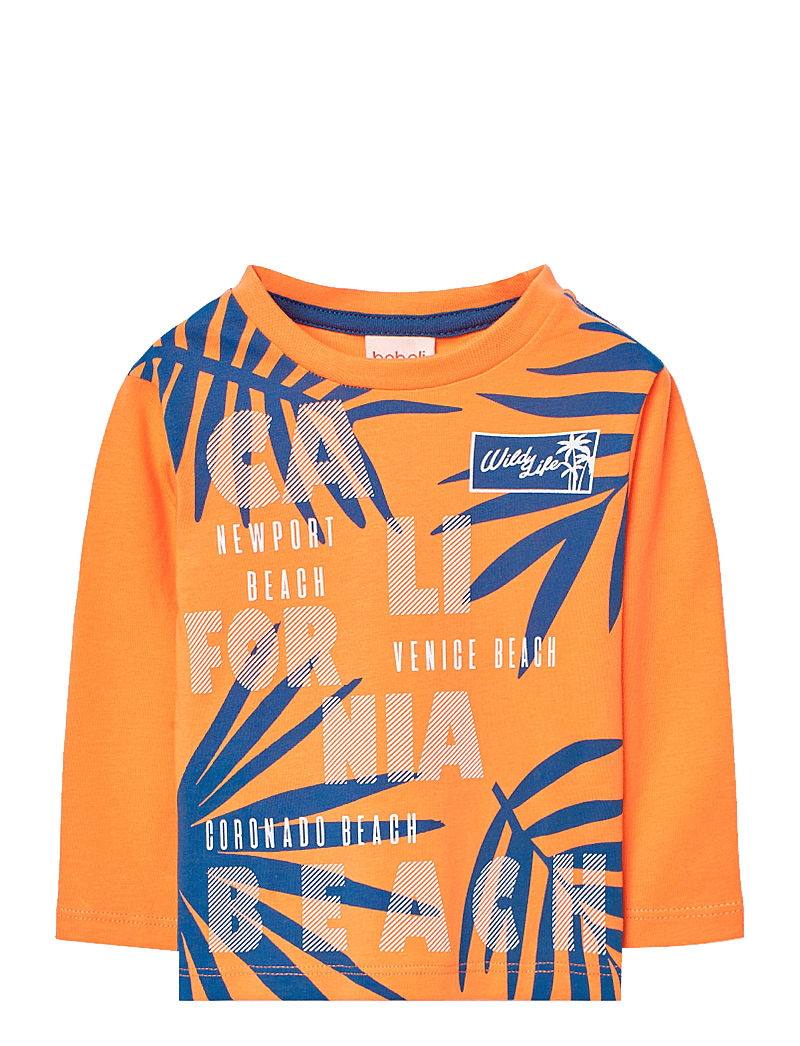 Boboli - Knit t-Shirt - långärmade t-shirts - orange - 0