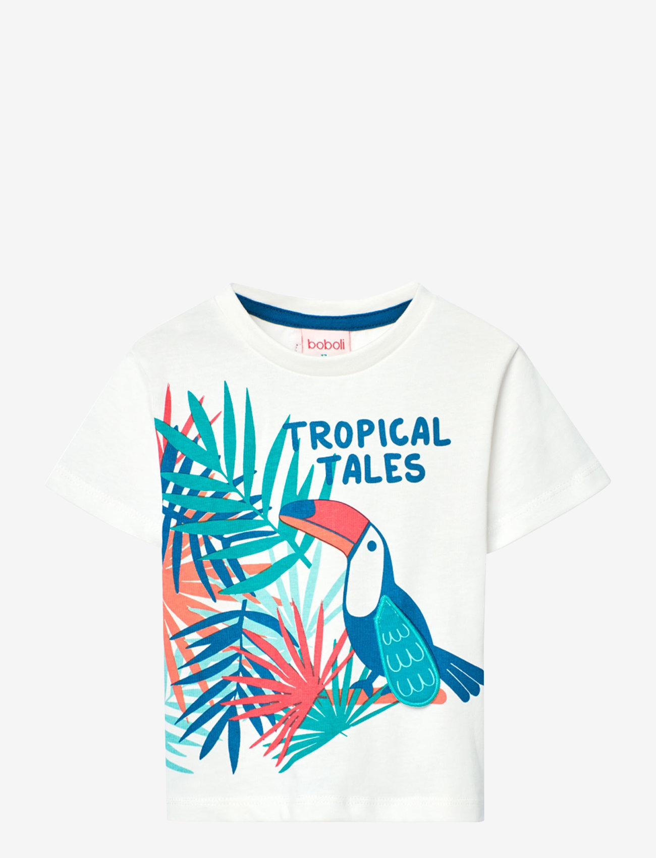 Boboli - Knit t-Shirt - kortärmade t-shirts - white - 1