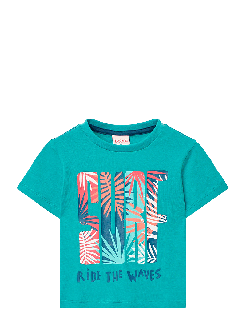 Boboli - Knit t-Shirt - kortärmade t-shirts - green - 1