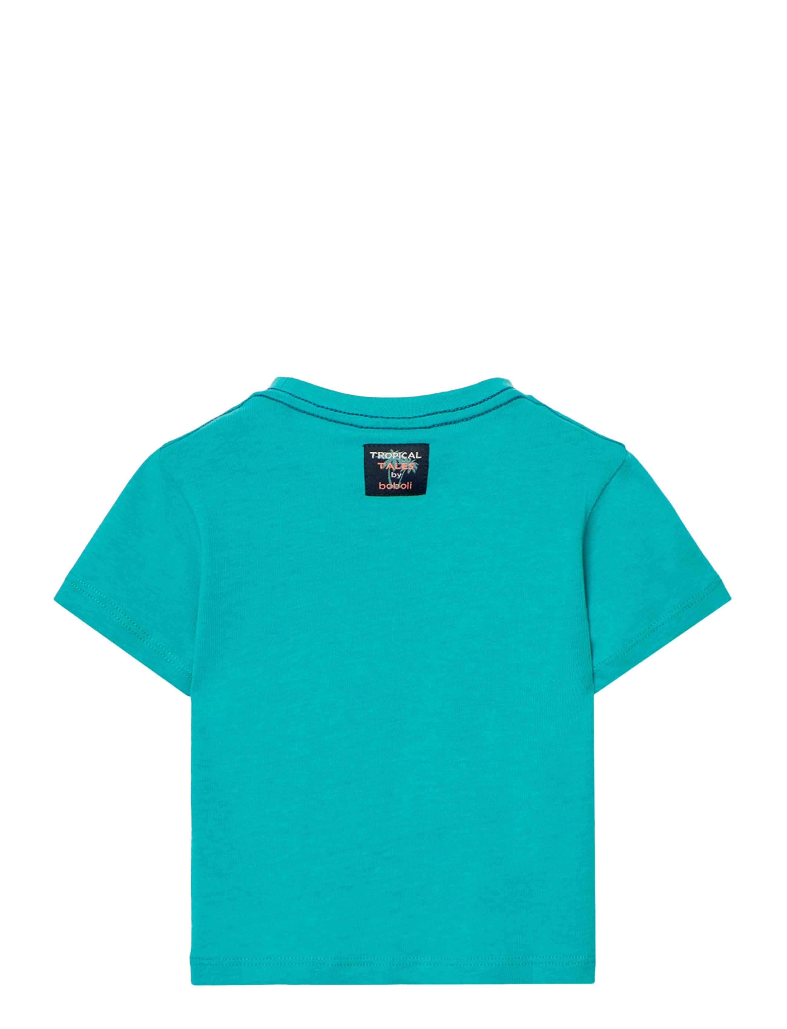Boboli - Knit t-Shirt - short-sleeved t-shirts - green - 2