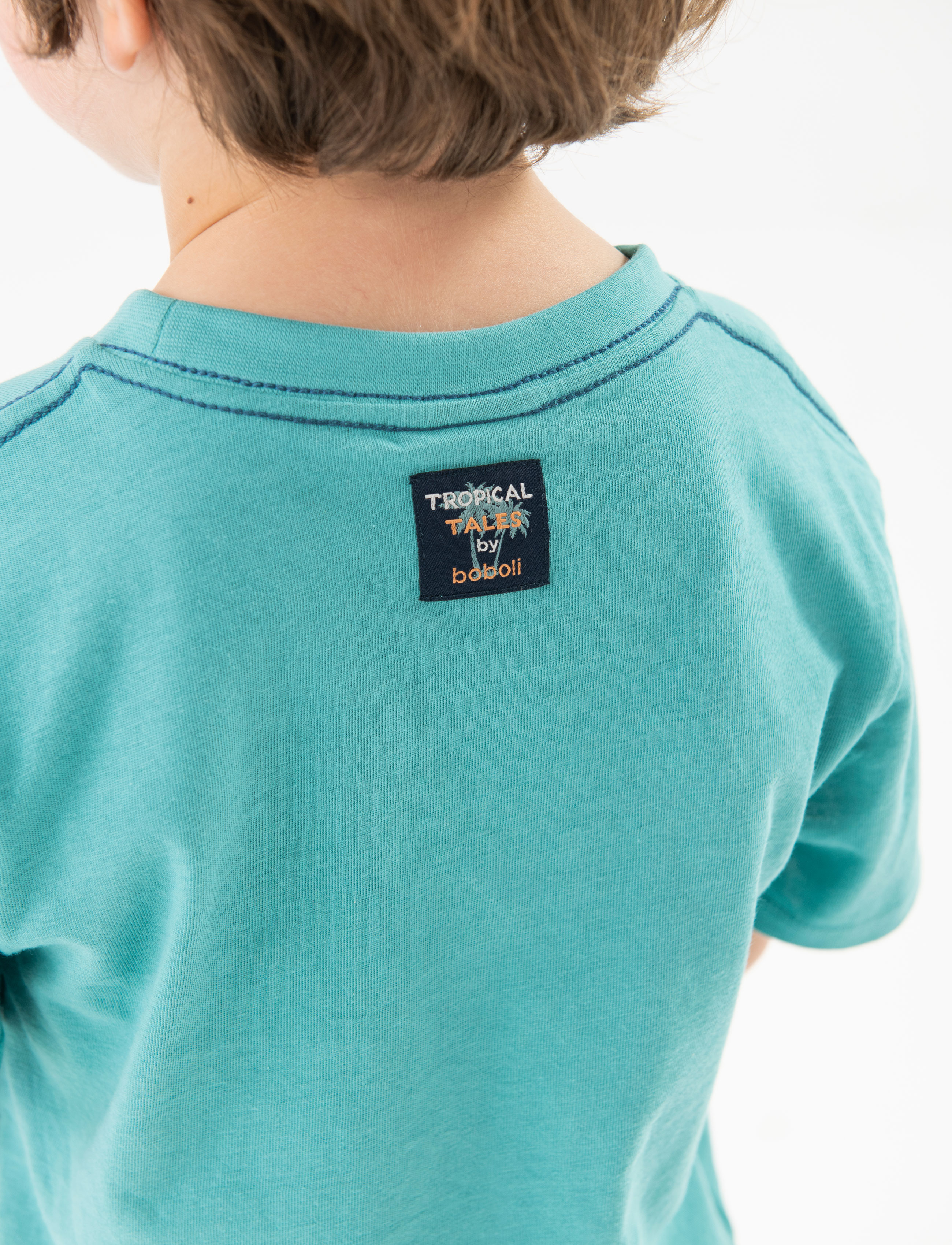 Boboli - Knit t-Shirt - short-sleeved t-shirts - green - 4