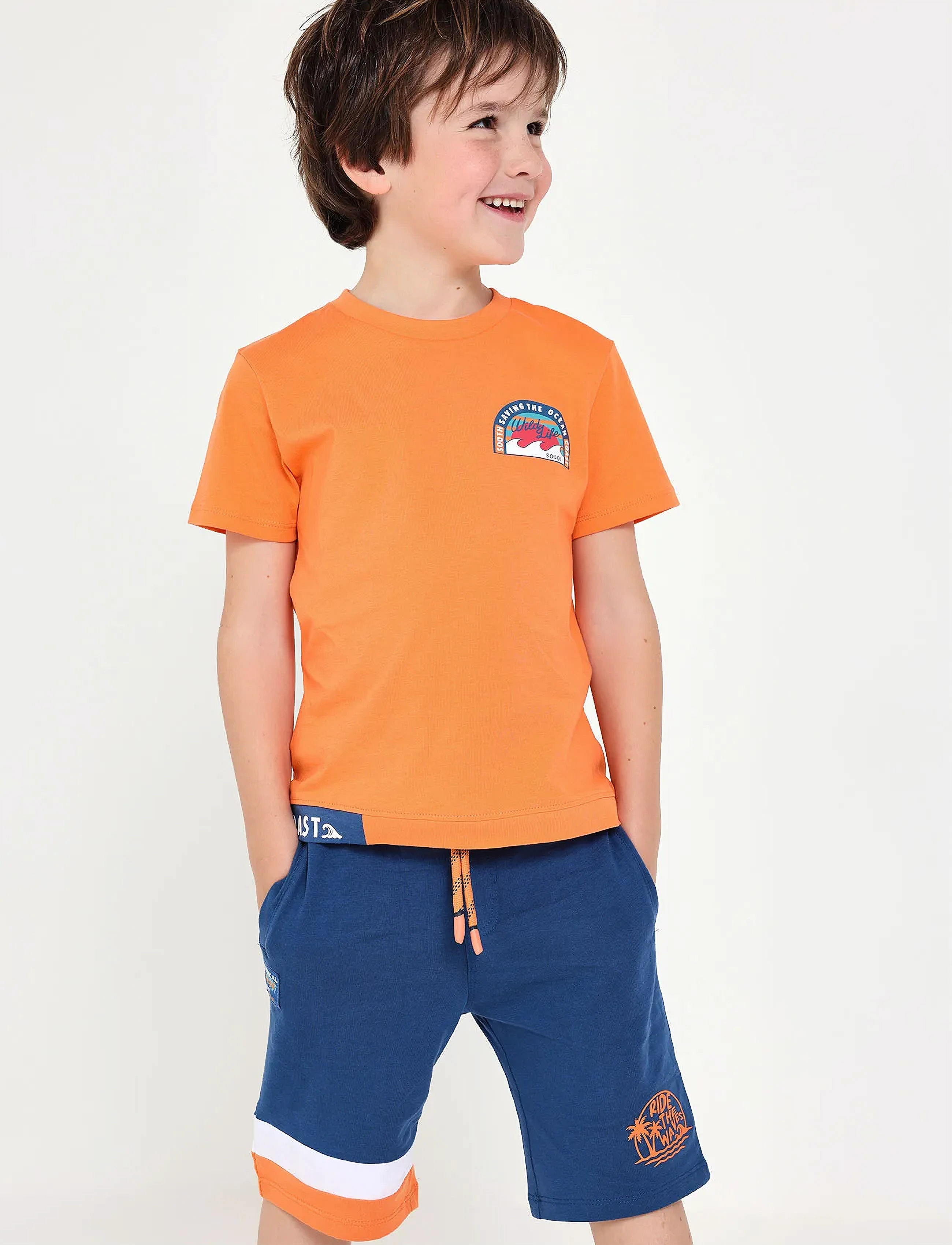 Boboli Knit bermuda shorts - Underdele - BLUE / blue
