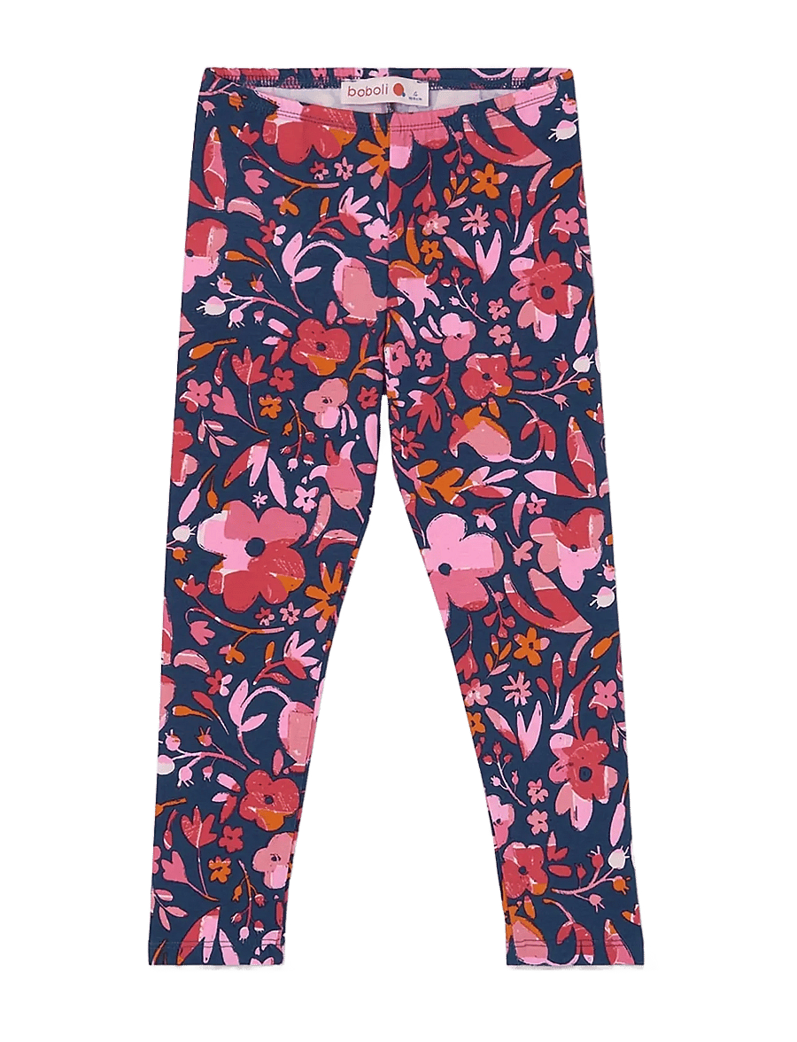 Boboli - Stretch knit leggings for girl -BCI - leggings - print - 0