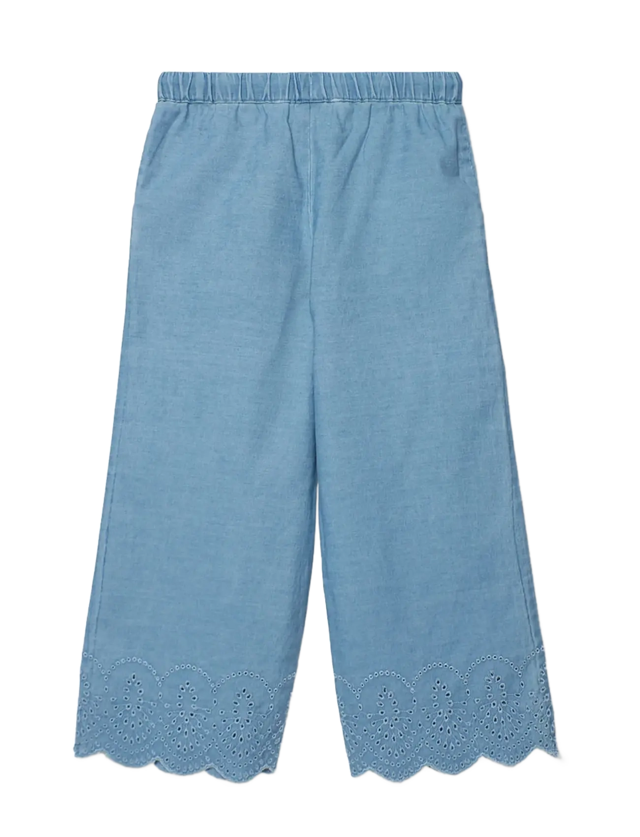Boboli - Denim trousers embroidery for girl -BCI - pantalon pour bébé - bleach - 2