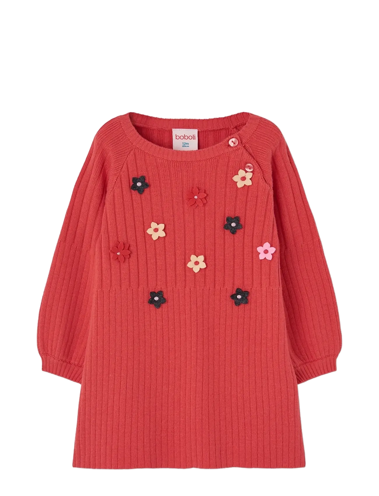 Boboli Knitwear dress for girl -BCI - Kjoler - STRAWBERRY / red