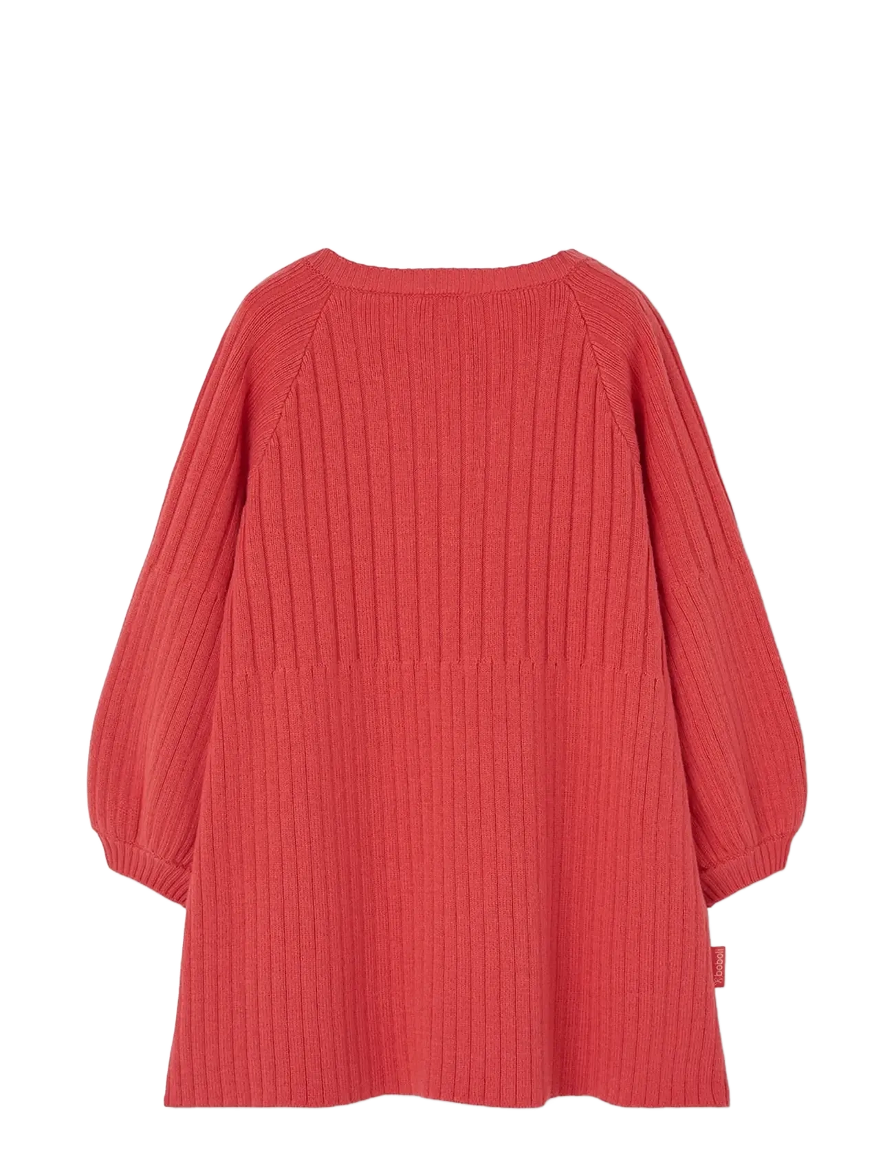 Boboli - Knitwear dress for girl -BCI - langærmede babykjoler - strawberry - 1