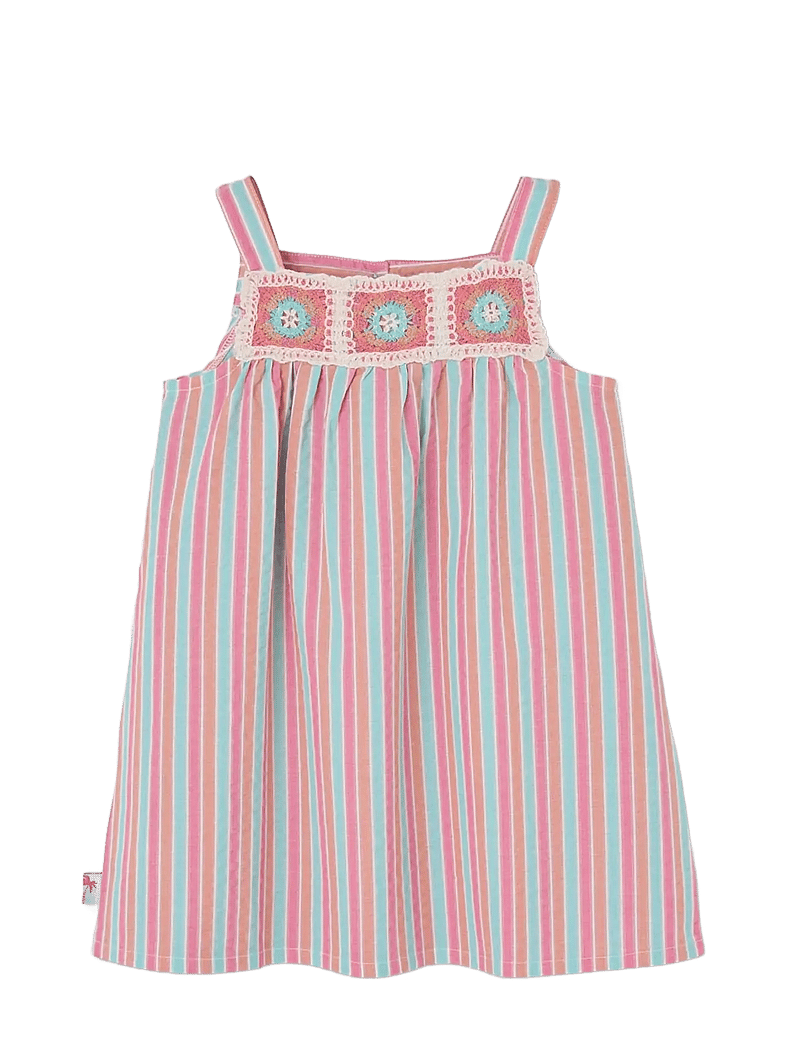 Boboli - Poplin dress striped for girl -BCI - Ärmellose babykleider - stripes - 1