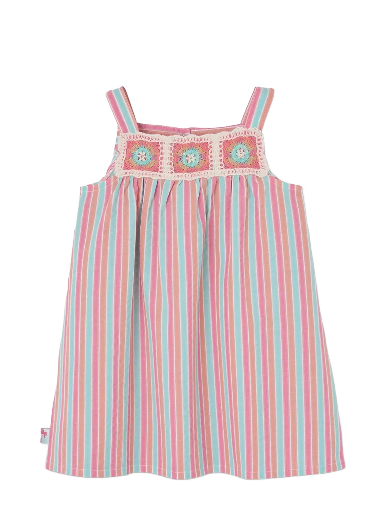 Boboli Poplin dress striped for girl -BCI - Kjoler & Nederdele - STRIPES / multi