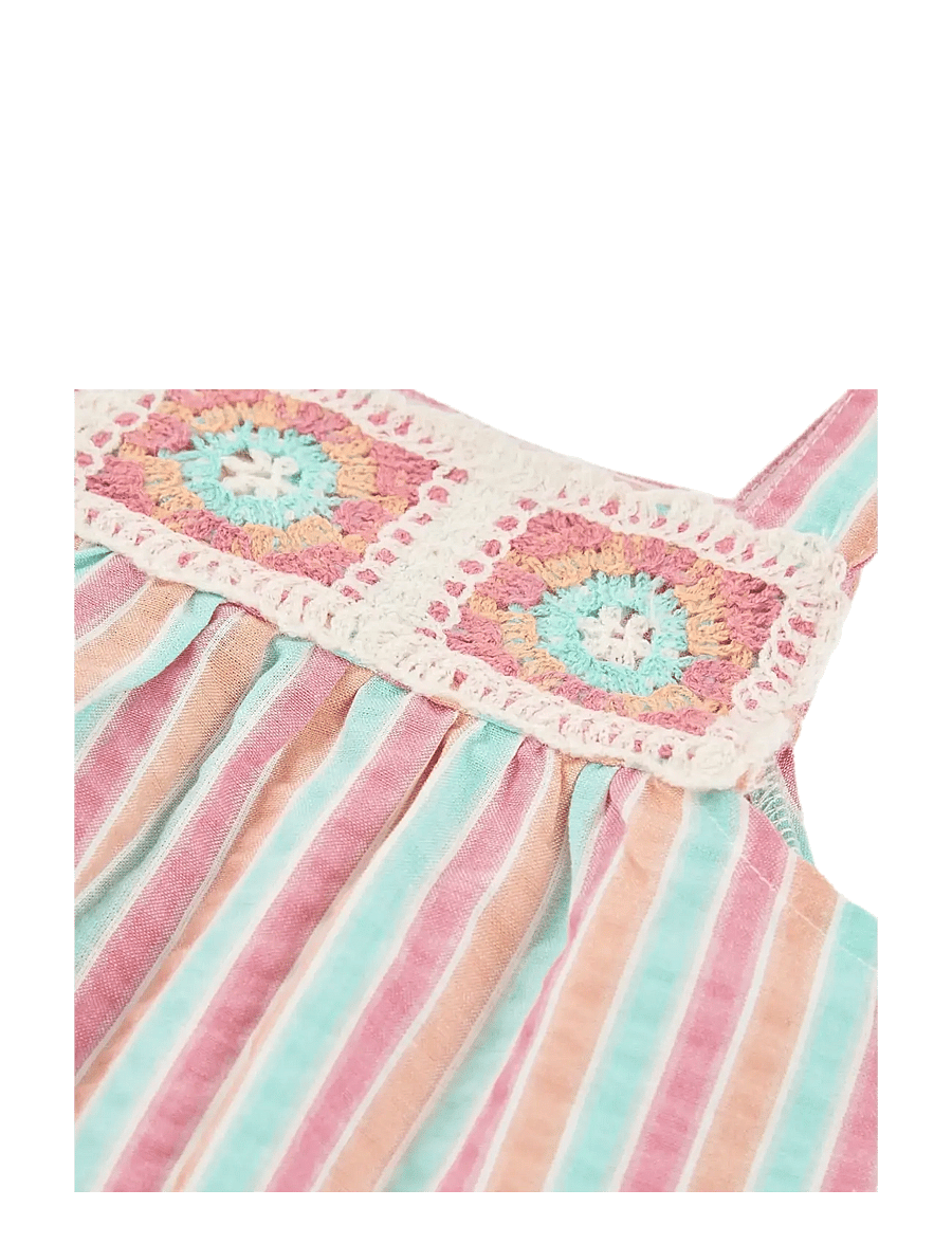 Boboli - Poplin dress striped for girl -BCI - Ärmellose babykleider - stripes - 3