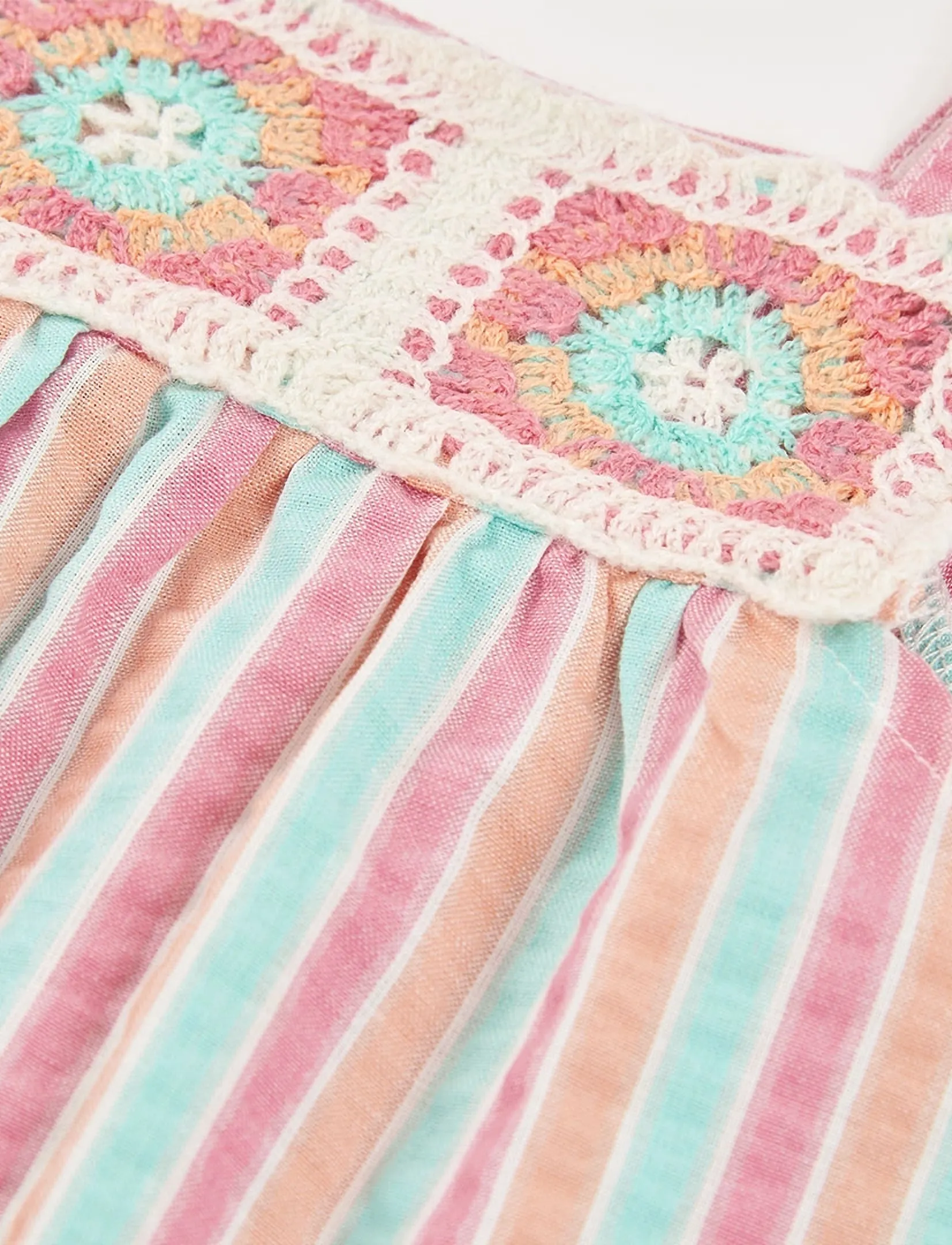 Boboli - Poplin dress striped for girl -BCI - robes pour bébés sans manches - stripes - 5