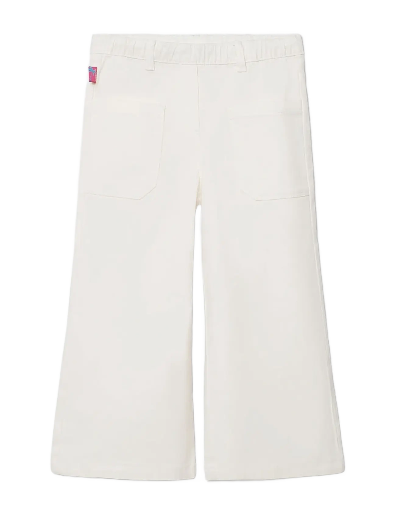 Boboli Stretch twill trousers for girl -BCI - Babybyxor - OFF WHITE / white