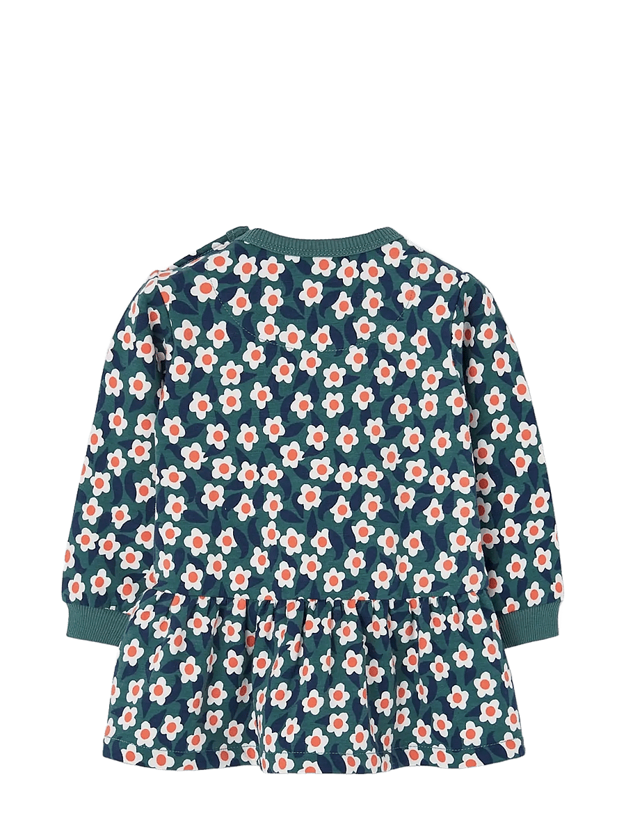 Boboli - Fleece dress floral for girl -BCI - langærmede babykjoler - print - 1