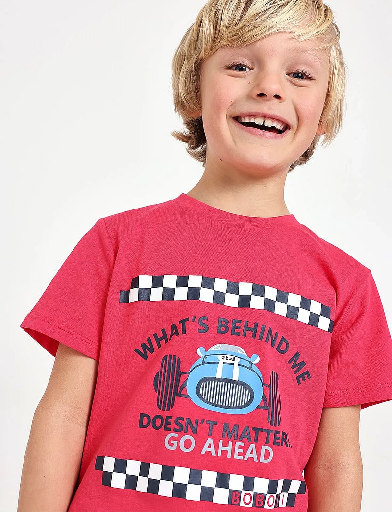 Boboli - Knit t-Shirt - kurzärmelige - magenta - 0