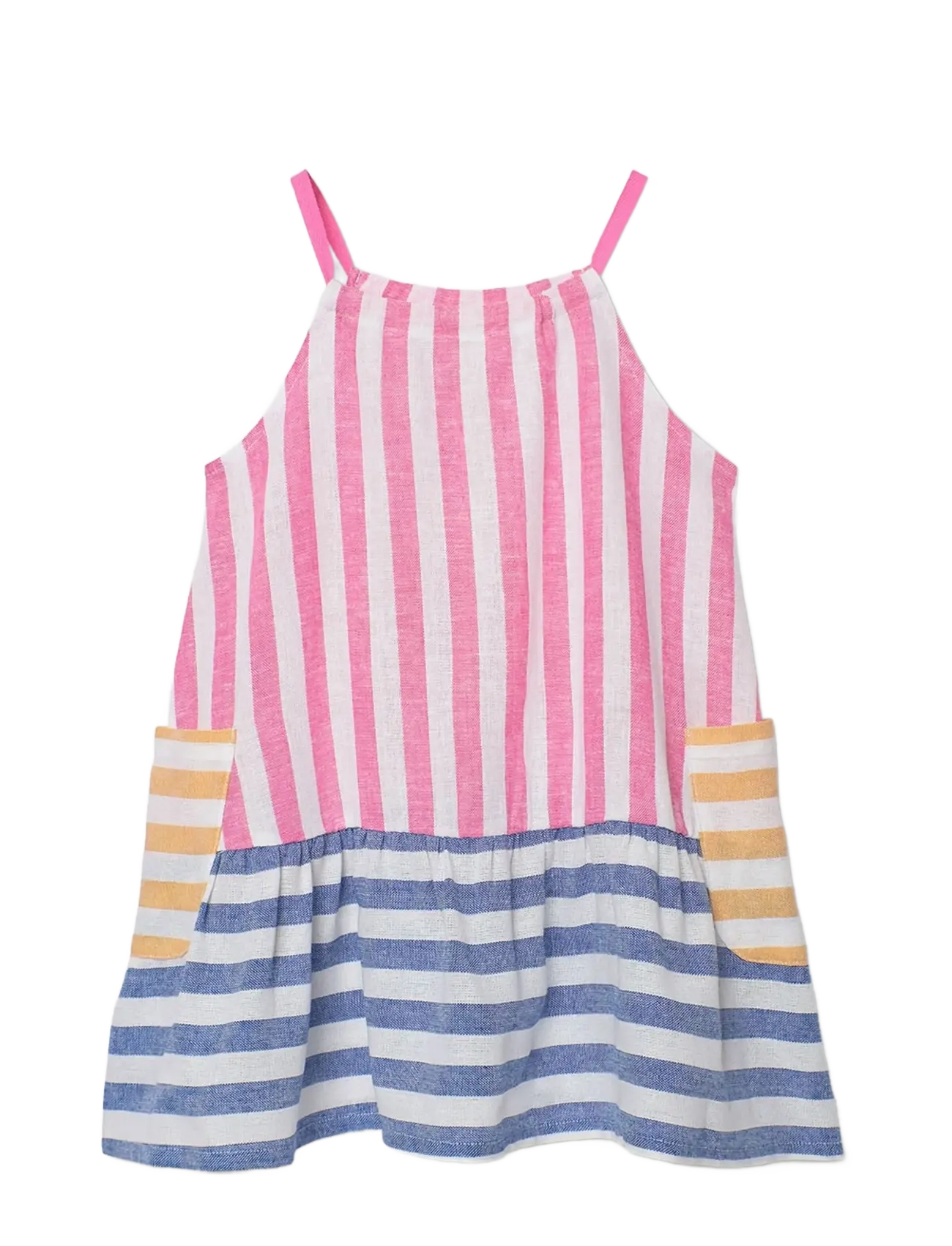 BOBOLI Linen Kleid Gestreift For Mädchen Patterned - 80 - Kinder