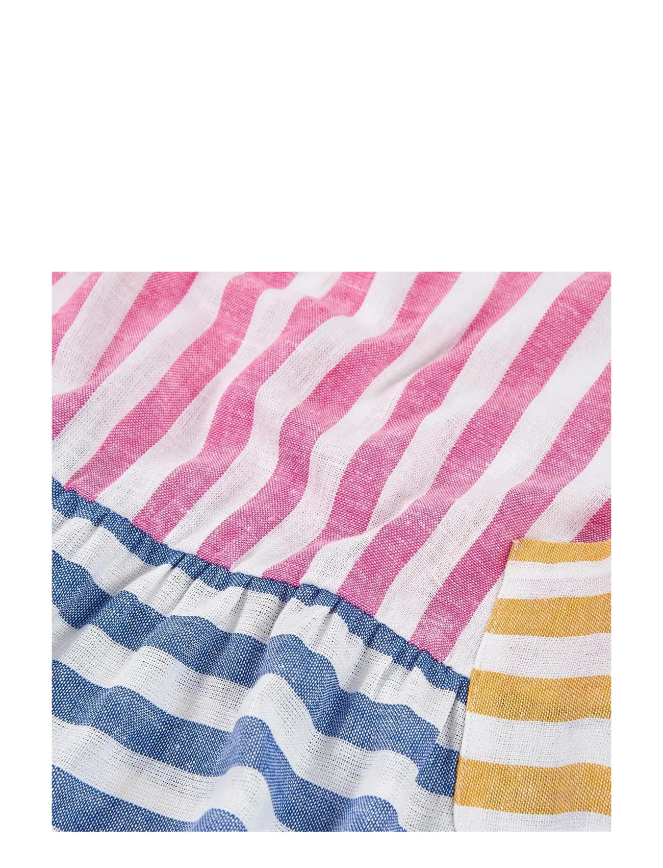 Boboli - Linen dress striped for girl - Ærmeløse babykjoler - stripes - 3