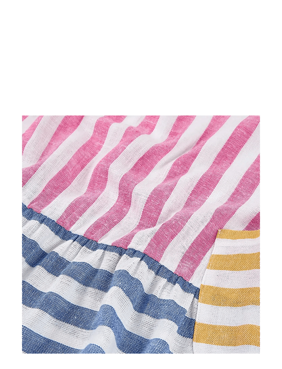 Boboli - Linen dress striped for girl - Ärmellose babykleider - stripes - 3