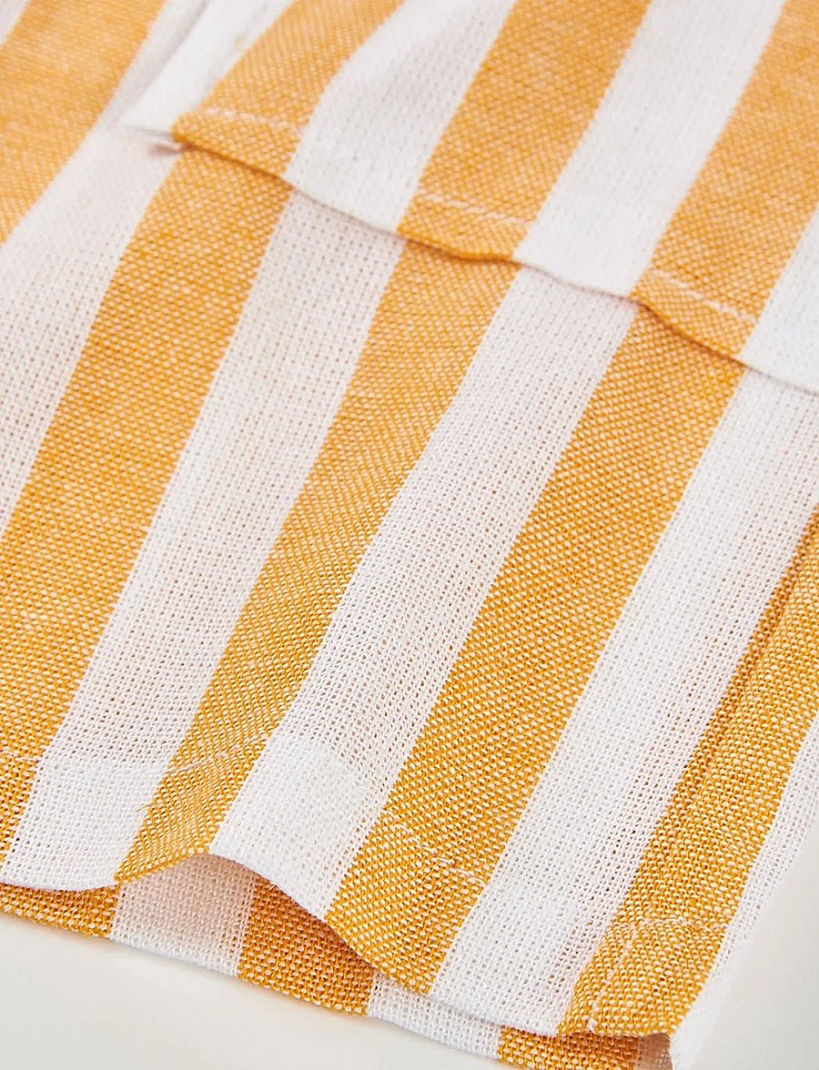 Boboli - Linen bermuda shorts striped for girl - rennot shortsit - stripes - 2