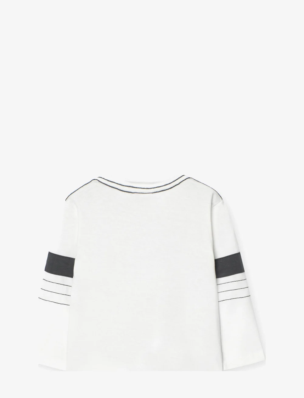 Boboli - Knit t-Shirt for baby boy -BCI - långärmade t-shirts - off white - 1