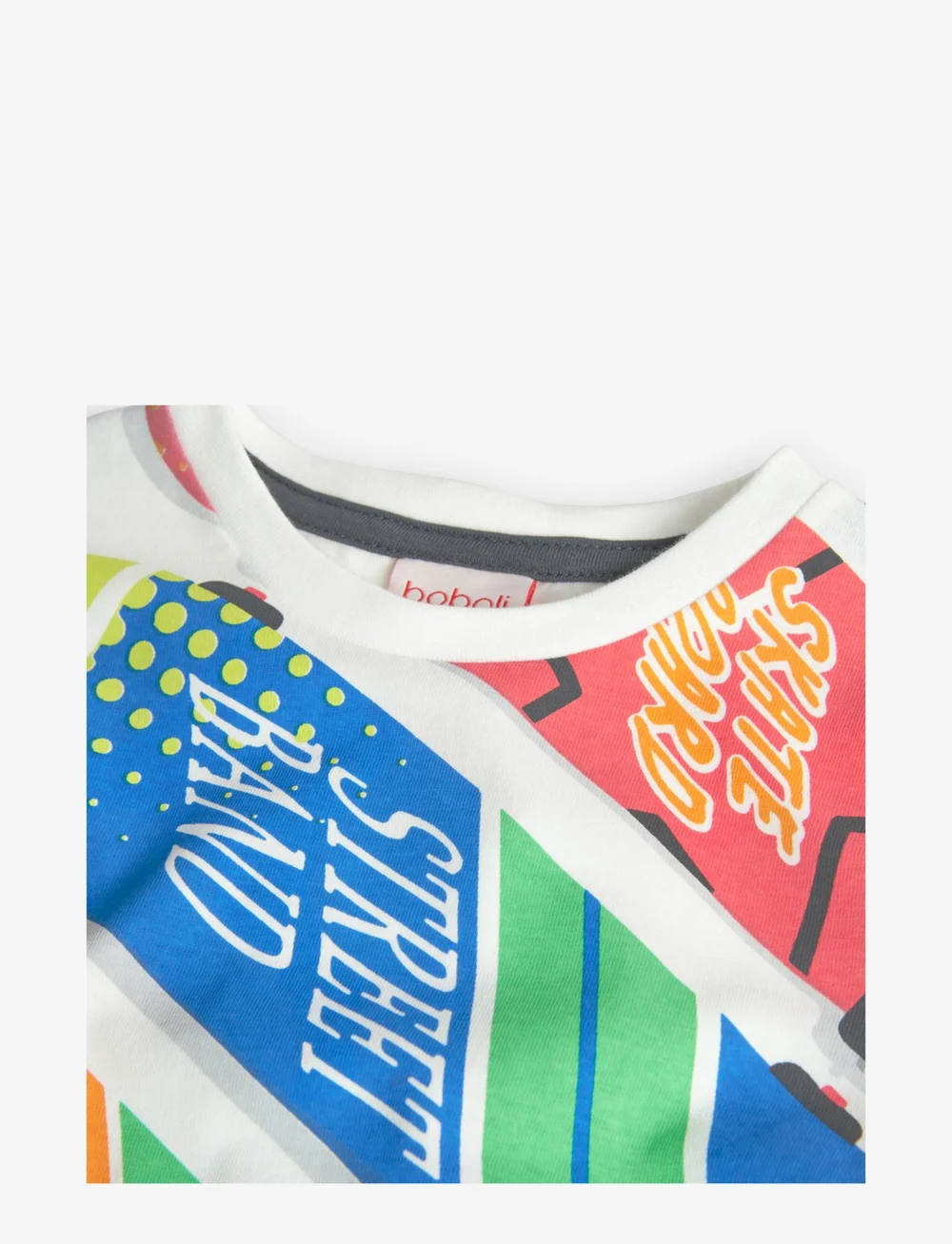 Boboli - Knit t-Shirt for baby boy -BCI - långärmade t-shirts - off white - 2