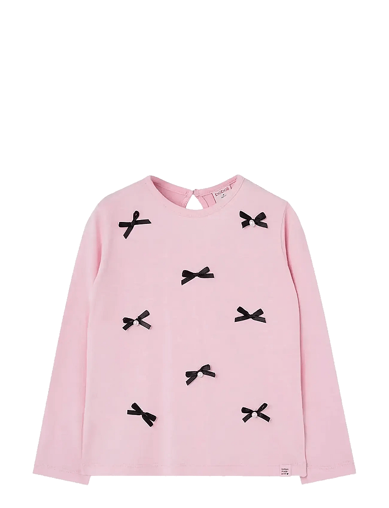 Boboli - Knit t-Shirt - langærmede t-shirts - pink - 0