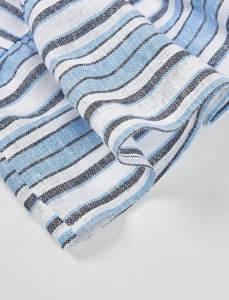 Boboli - Linen dress striped for girl - Ärmellose freizeitkleider - stripes - 2