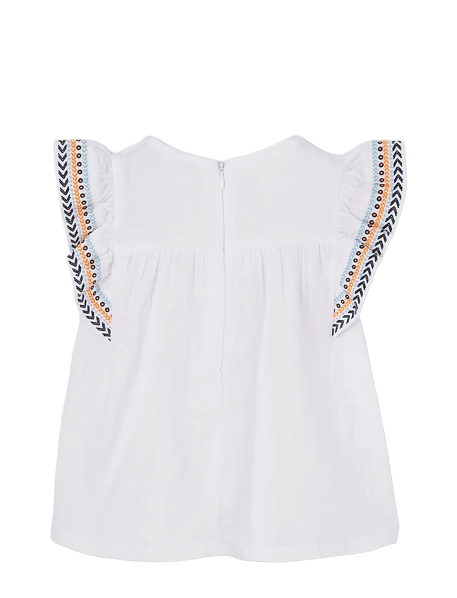 Boboli - Loose-Blouse fantasy for girl -BCI - pluusid ja tuunikad - white - 2