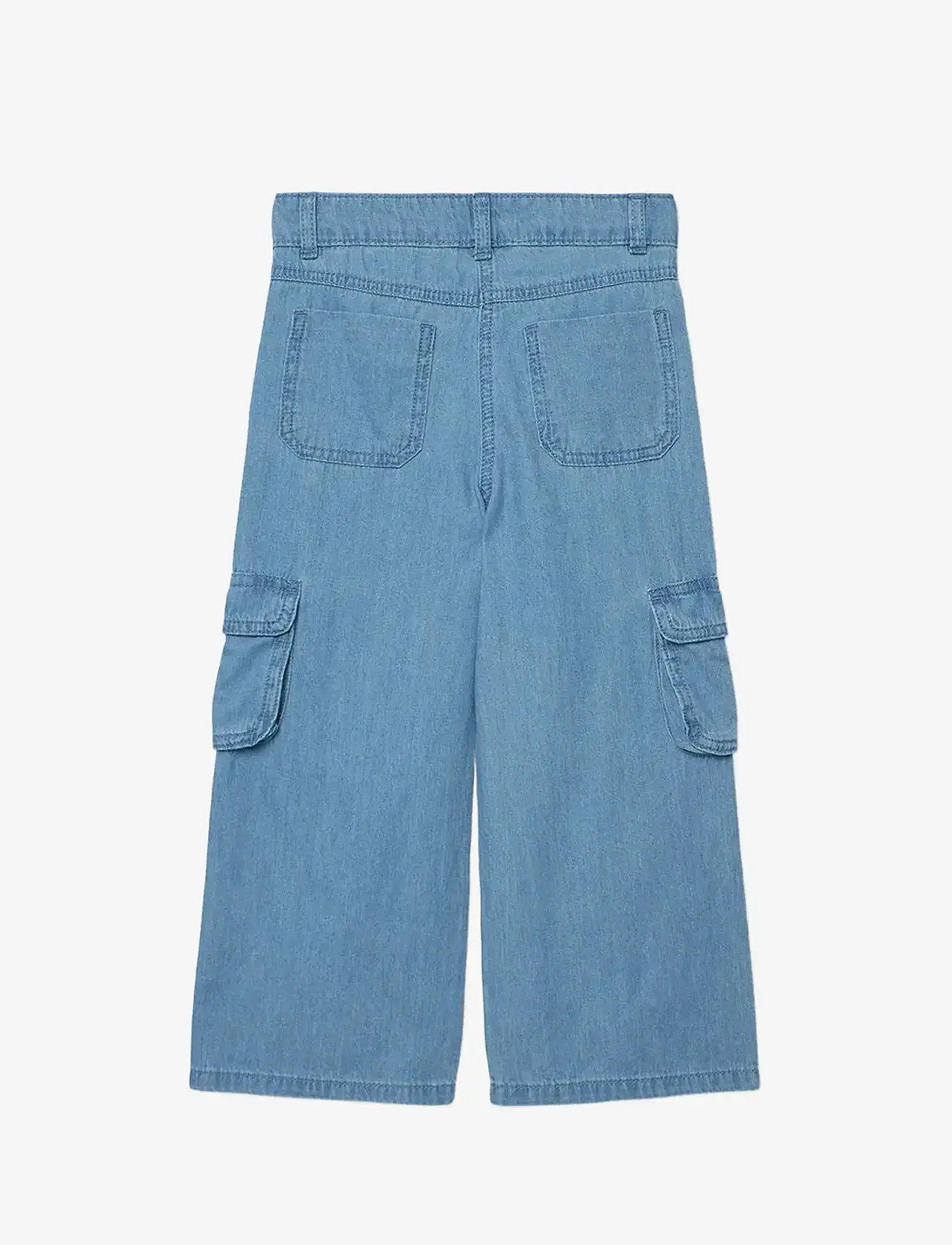 Boboli - Denim trousers for girl - alt laienevad teksad - bleach - 2