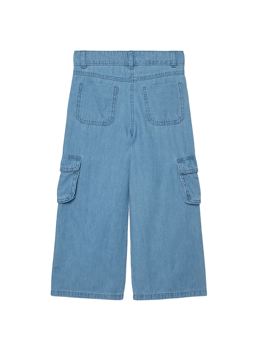 Boboli - Denim trousers for girl - loose jeans - bleach - 2