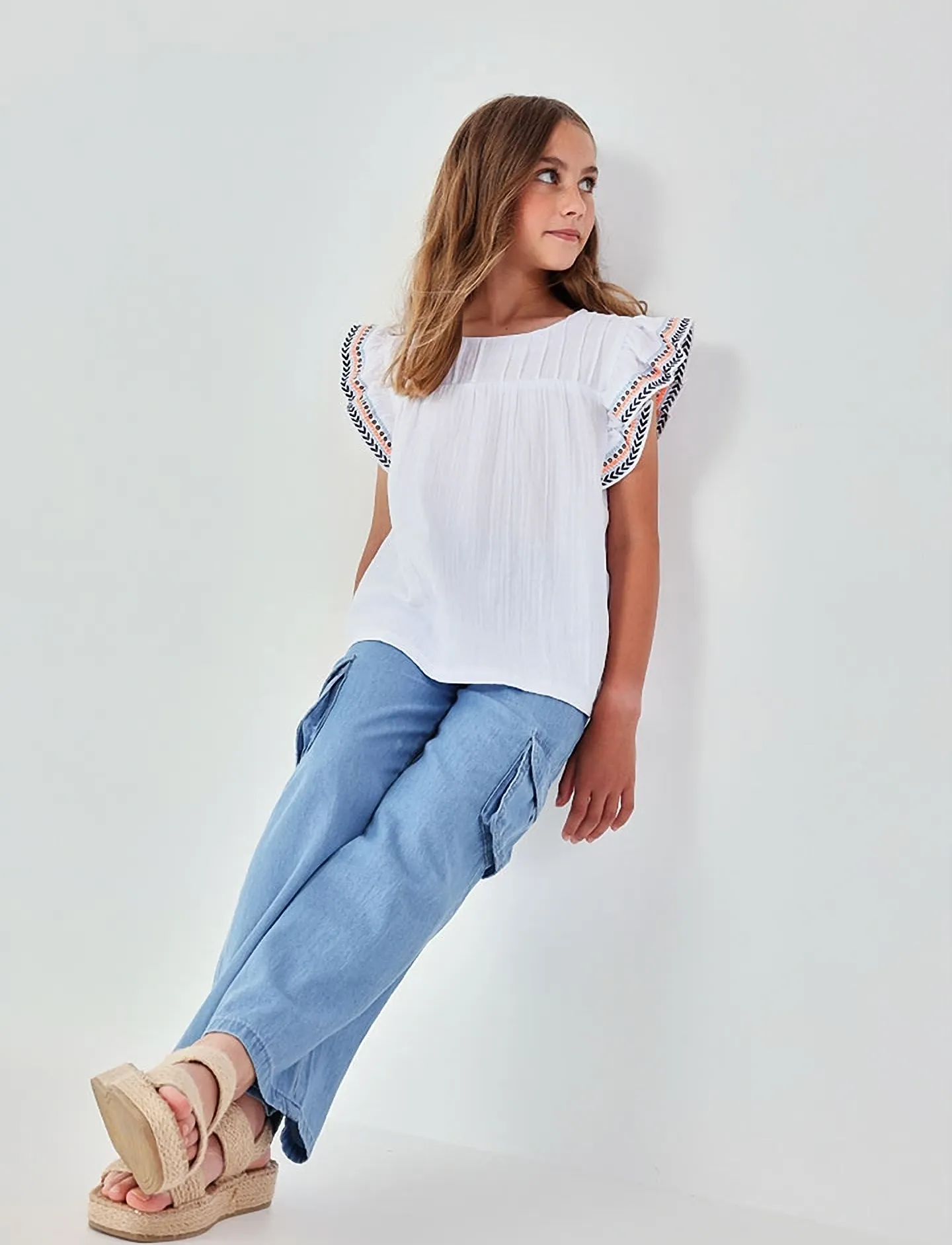 Boboli Denim trousers for girl - Jeans - BLEACH / blue