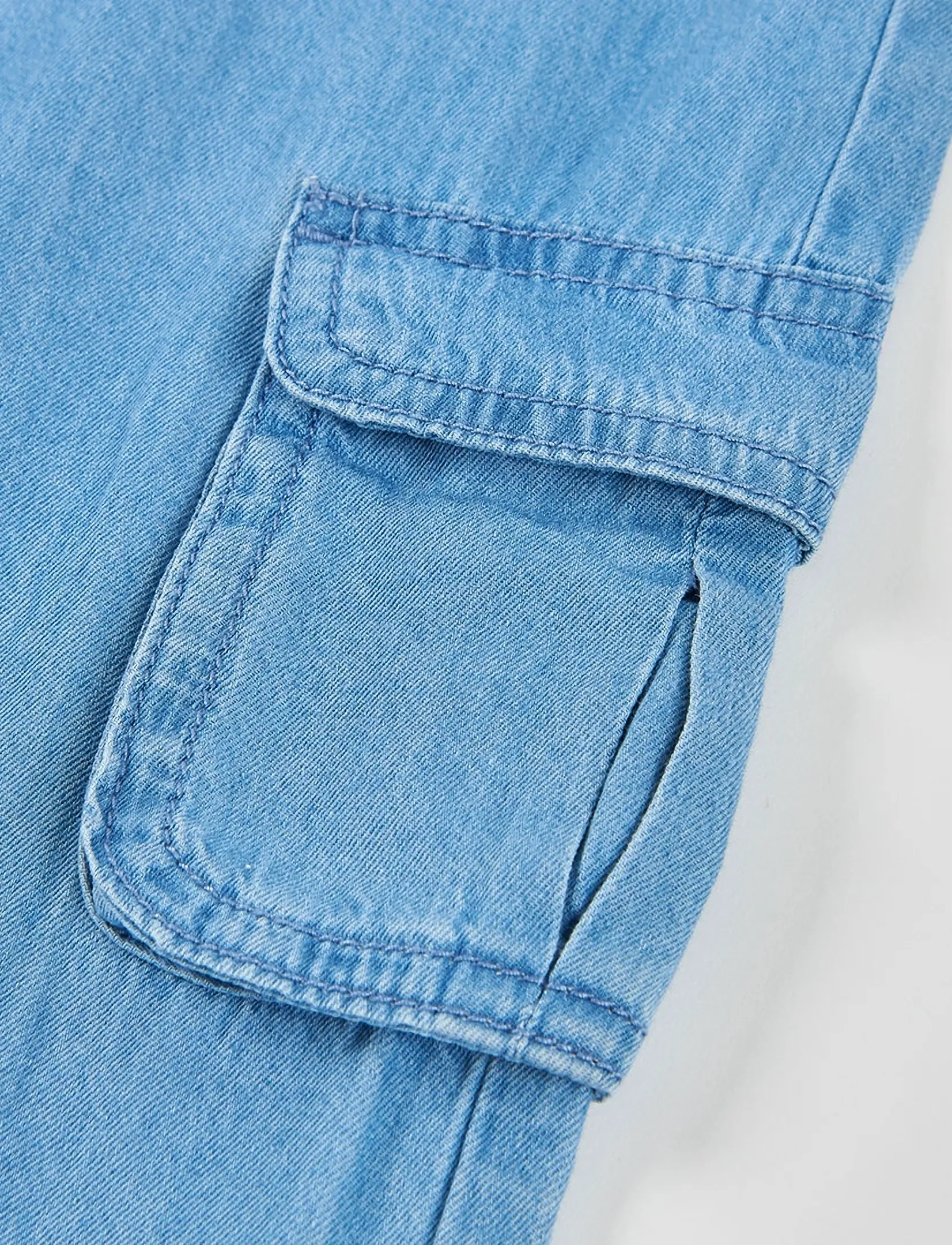 Boboli - Denim trousers for girl - loose jeans - bleach - 3