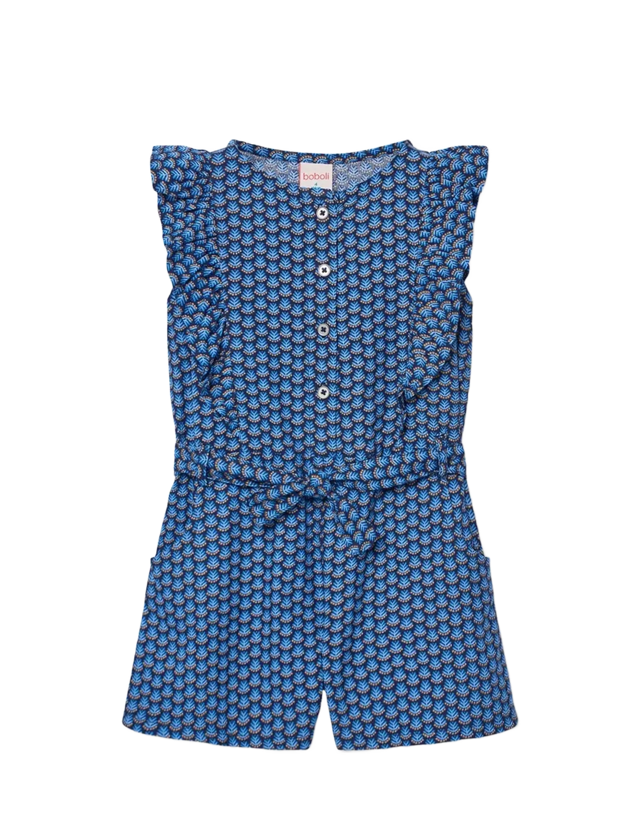 Boboli Jumpsuit printed for girl - Kläder - PRINT / blue