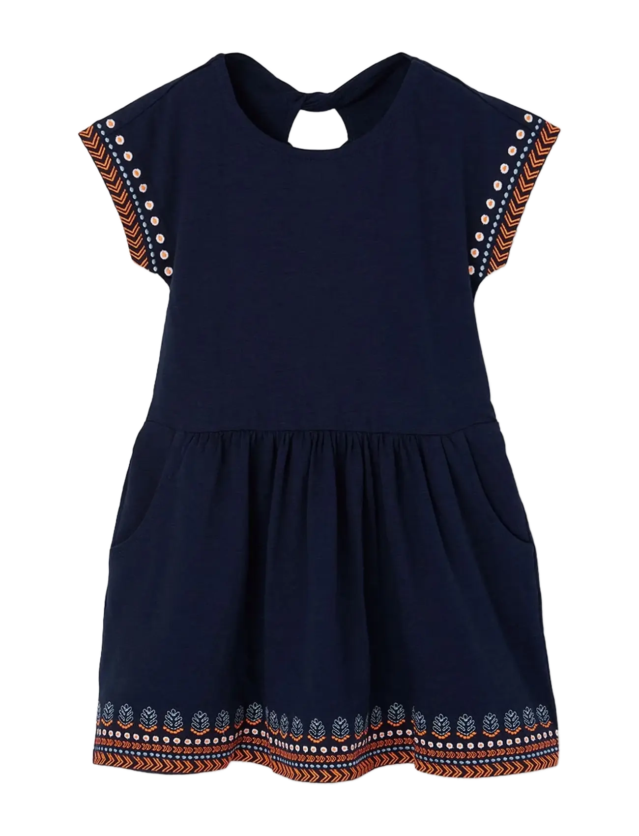Boboli Knit dress flame for girl -BCI - Kjoler & Nederdele - NAVY / navy