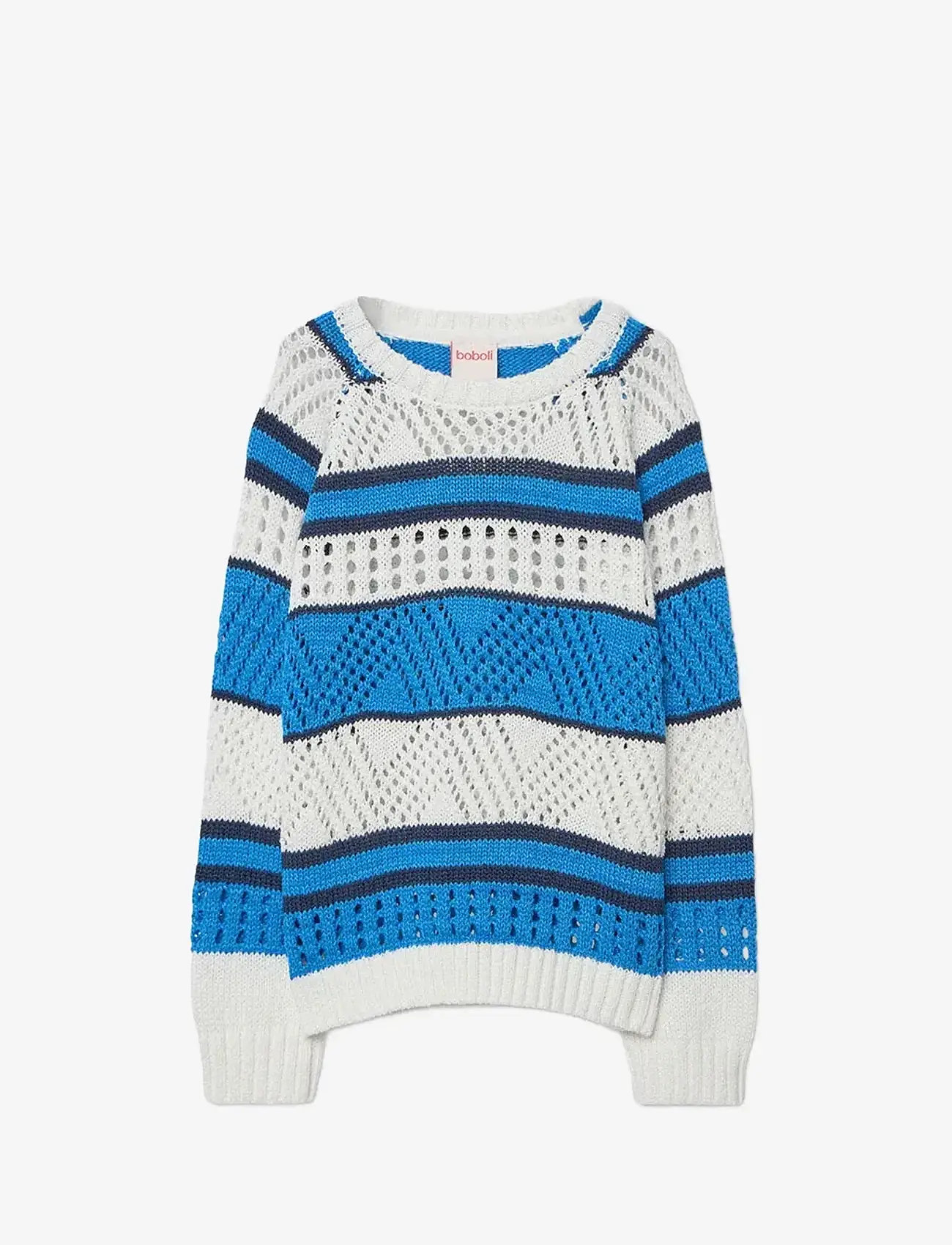 Boboli - Knitwear pullover striped for girl - pullover - white - 1