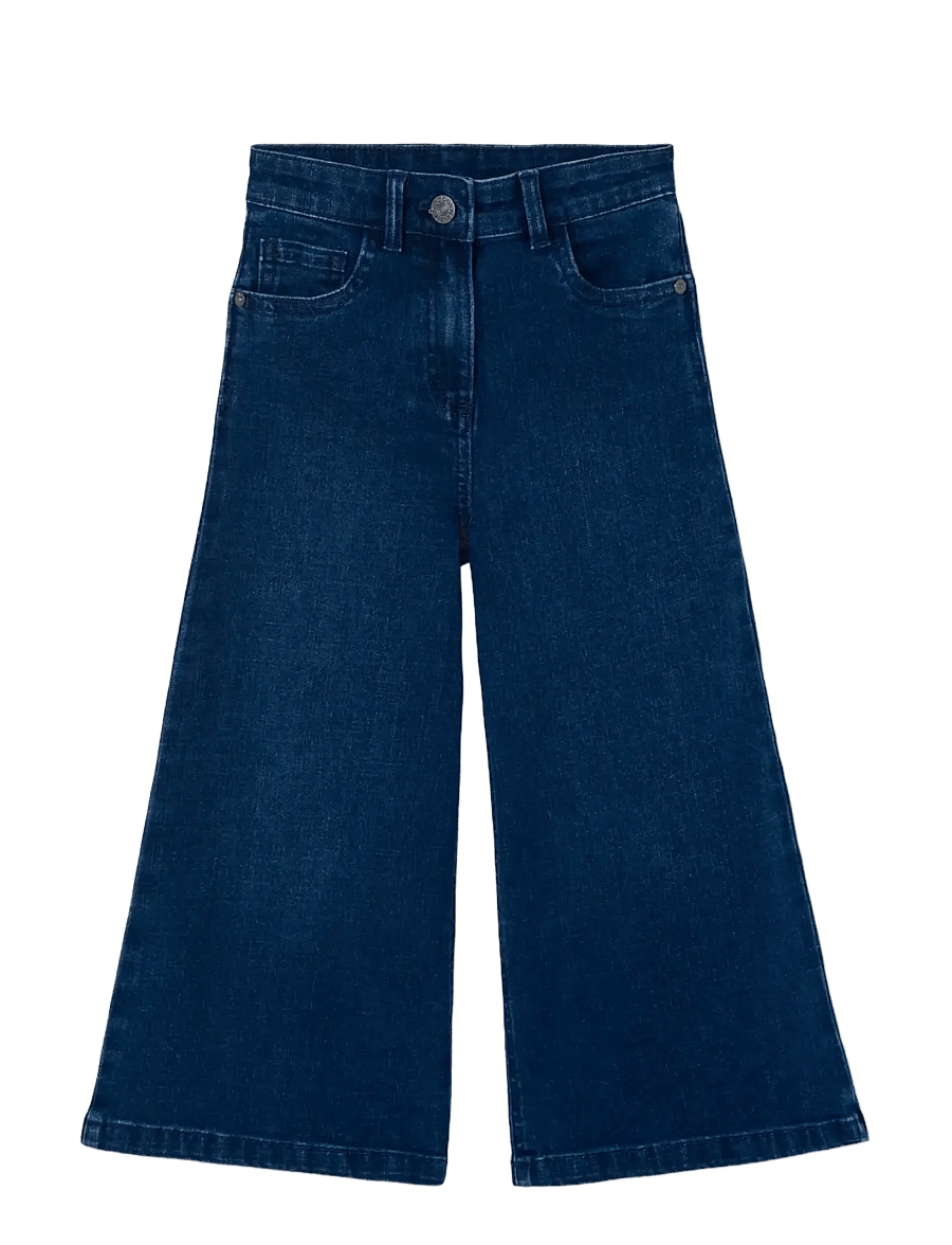 Boboli - Denim stretch trousers for girl -BCI - hosen mit weitem bein - blue - 0
