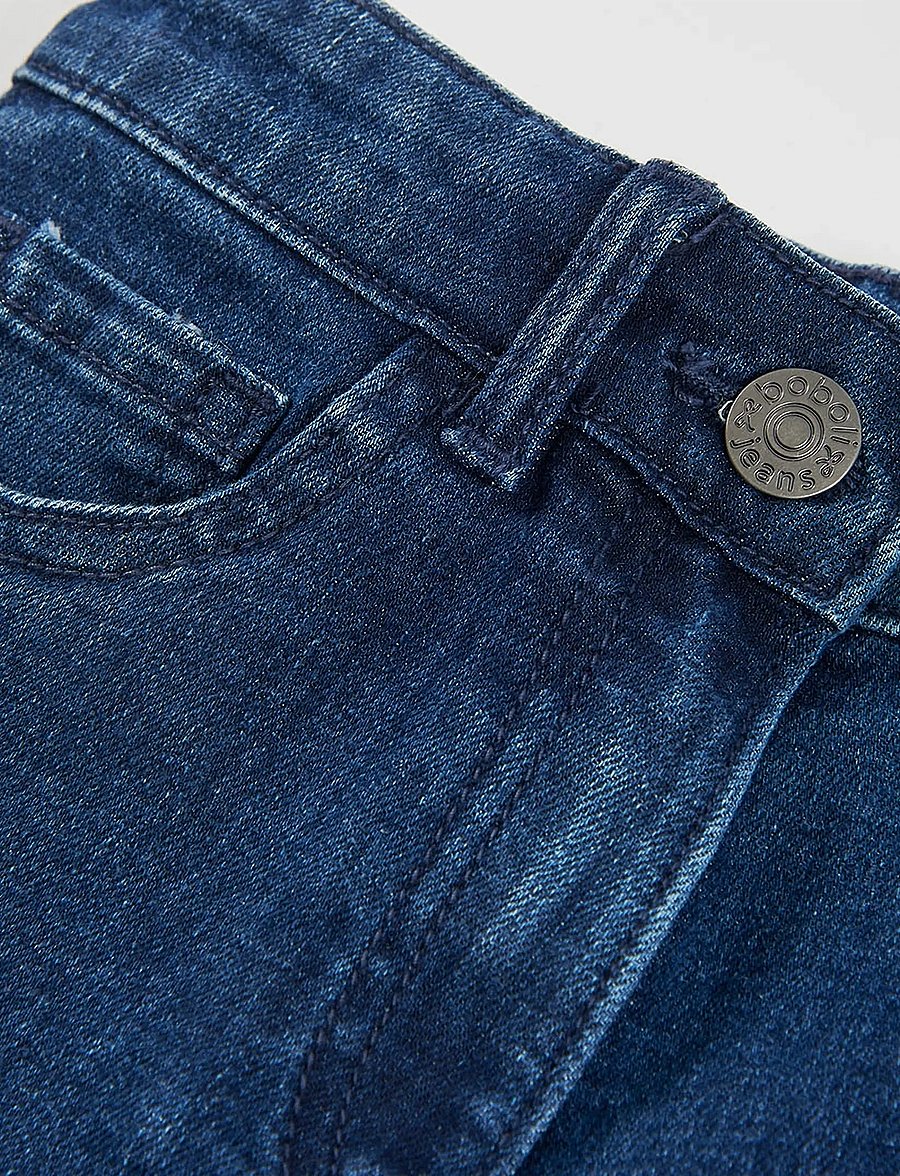 Boboli - Denim stretch trousers for girl -BCI - hosen mit weitem bein - blue - 2