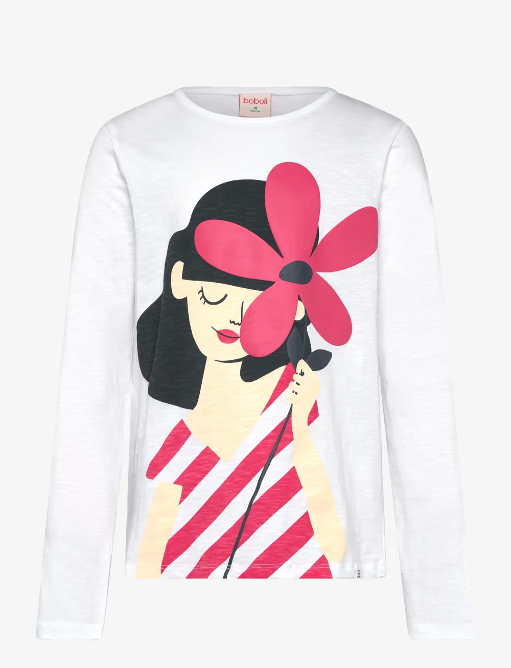 Boboli - Knit t-Shirt flame - langärmelig - white - 1