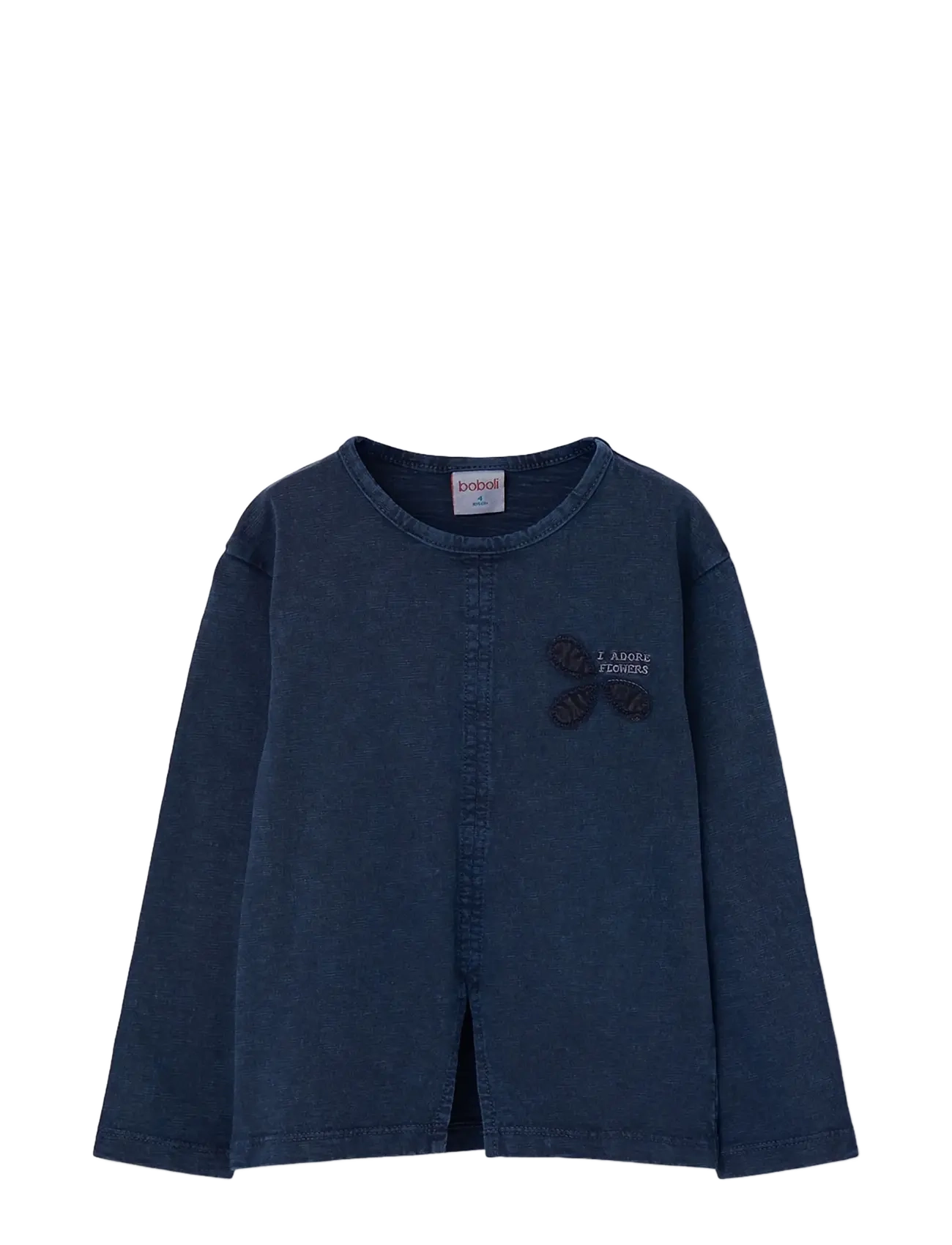 Boboli Knit t-Shirt flame for girl -BCI - Shop efter størrelse - NAVY / navy