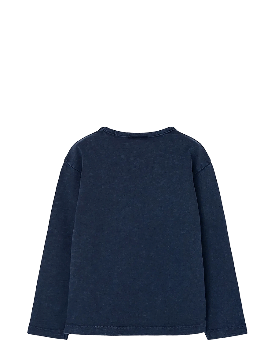 Boboli - Knit t-Shirt flame for girl -BCI - blusar & tunikor - navy - 1