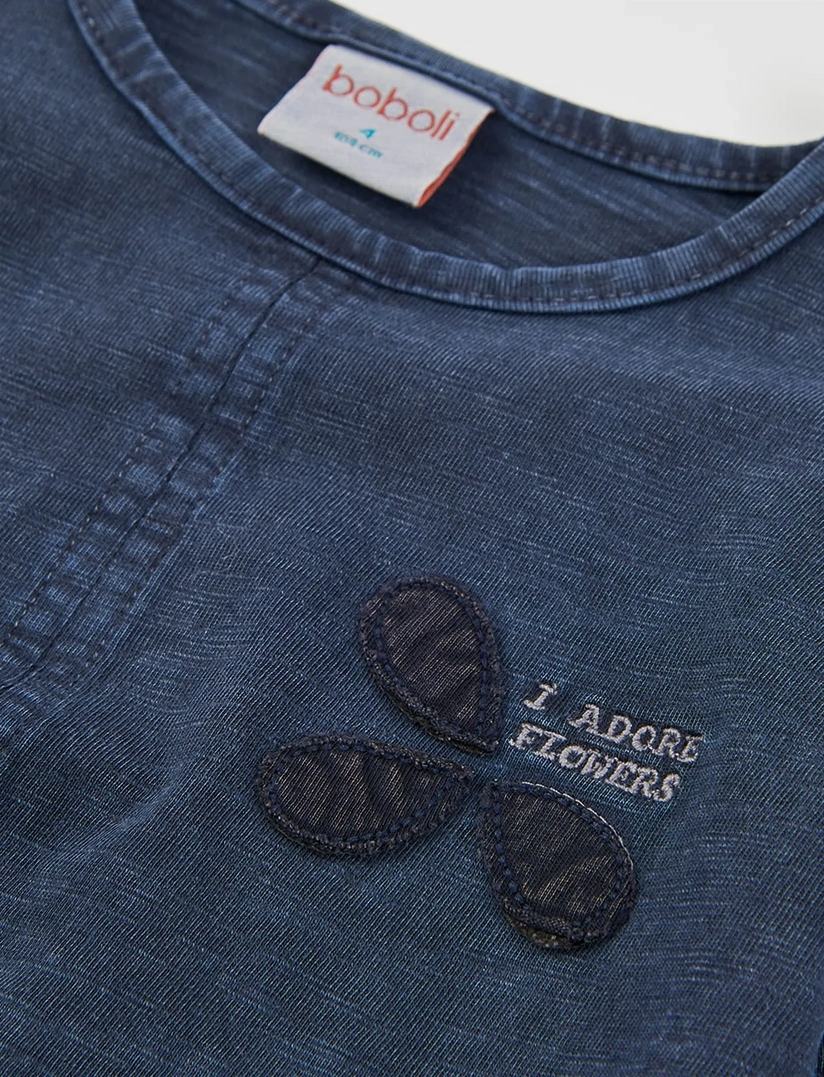 Boboli - Knit t-Shirt flame for girl -BCI - navy - 2